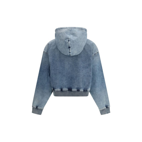 Diesel Blue Cotton Sweatshirt