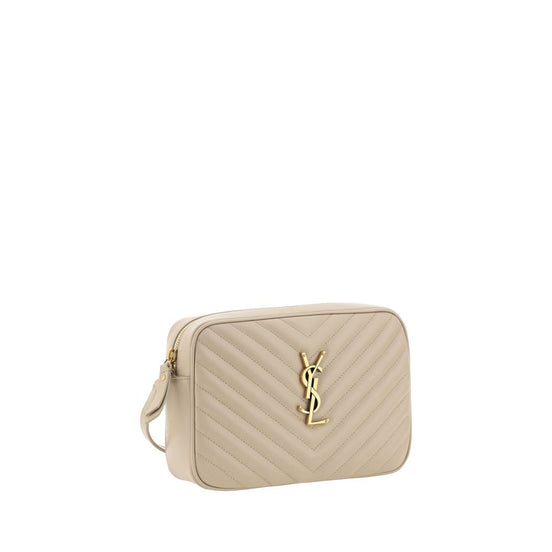 Saint Laurent LouLou Camera Beige Leather Shoulder Bag