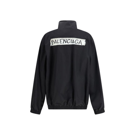 Balenciaga Black Cotton Shell Jacket