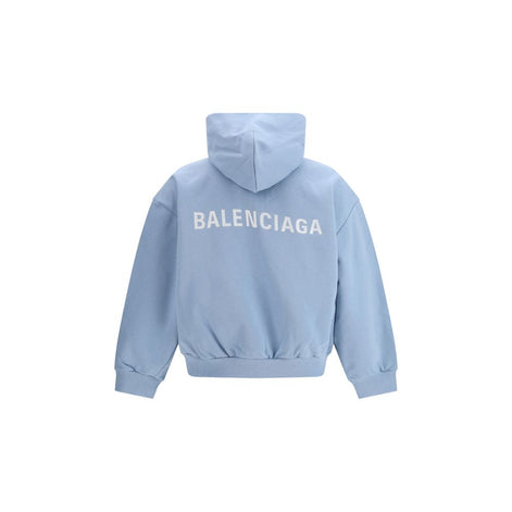 Balenciaga Blue Cotton Sweatshirt
