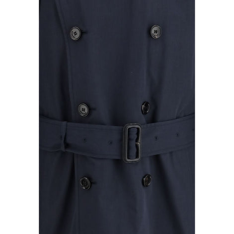 Burberry Blue Polyester Trench Coat
