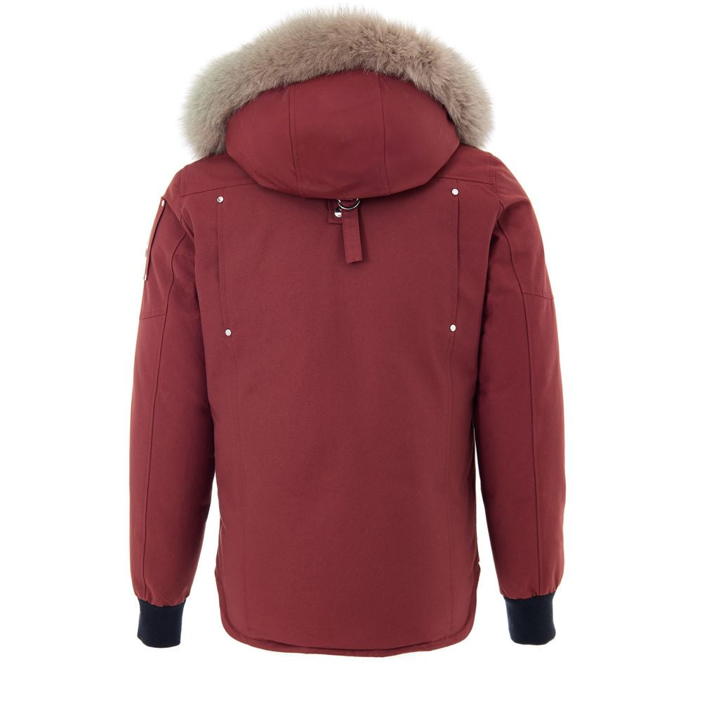 Moose Knuckles Red Nylon Parka