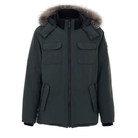 Moose Knuckles Green Nylon Parka