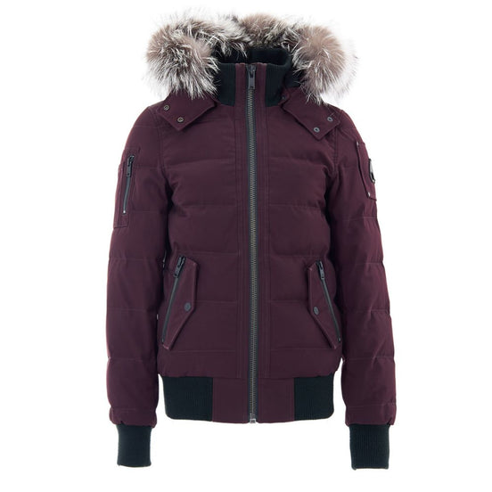 Moose Knuckles Purple Cotton Bomber