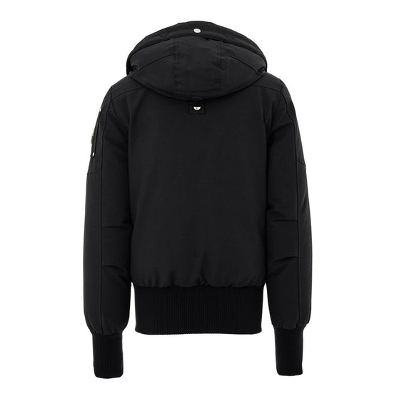 Moose Knuckles Black Nylon Bomber