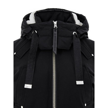 Moose Knuckles Black Nylon Bomber