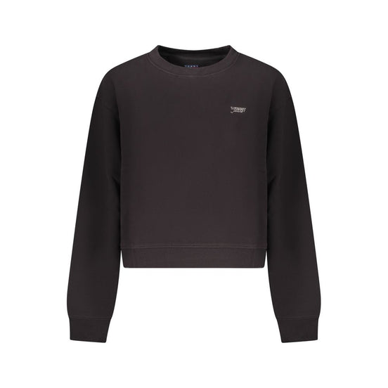 Tommy Hilfiger Black Cotton Women Sweatshirt