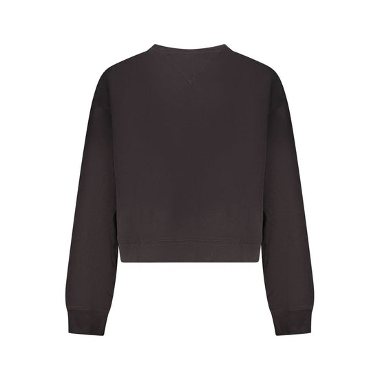 Tommy Hilfiger Black Cotton Women Sweatshirt