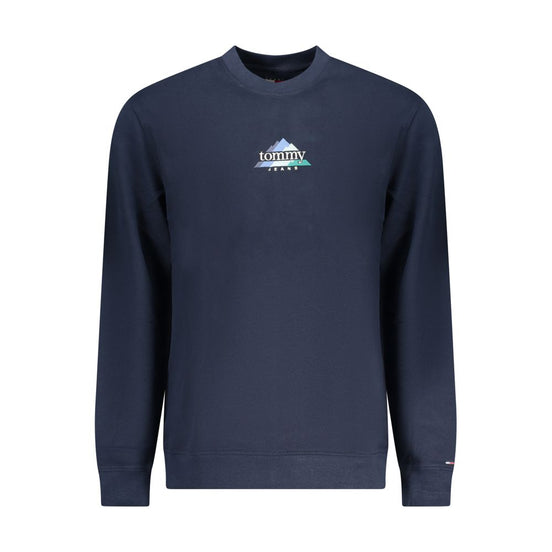 Tommy Hilfiger Blue Cotton Men Sweatshirt