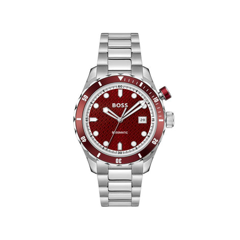 Hugo Boss Gray Stainless Steel Dress Watch