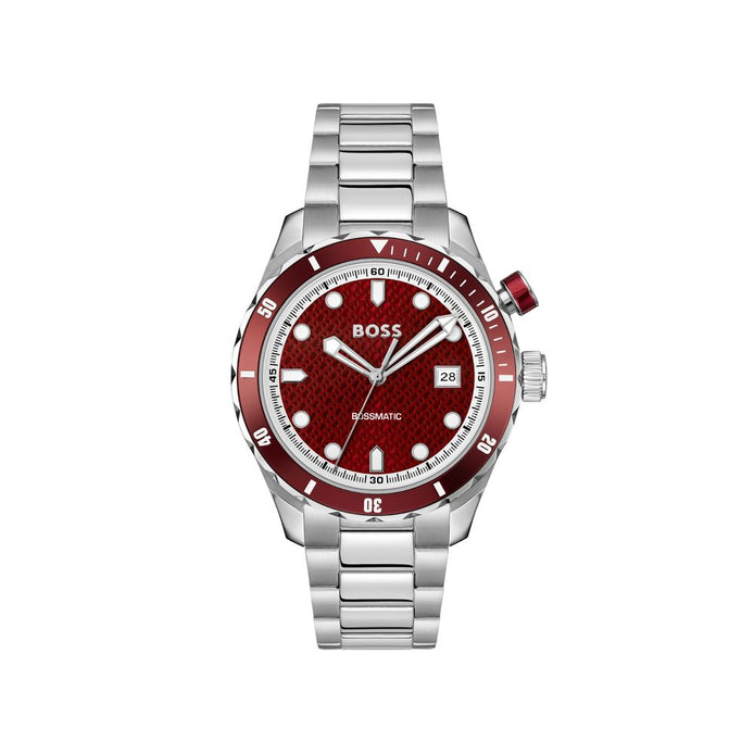 Hugo Boss Gray Stainless Steel Dress Watch