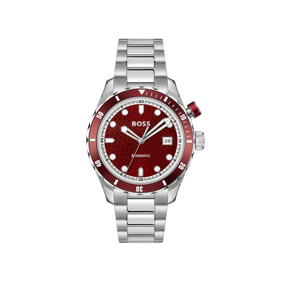Hugo Boss Gray Stainless Steel Dress Watch