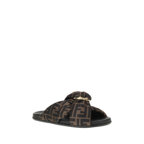 Fendi Multicolor Rubber Slippers