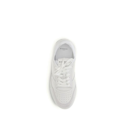 Givenchy White Calf Leather Bos Taurus Low Top Sneakers