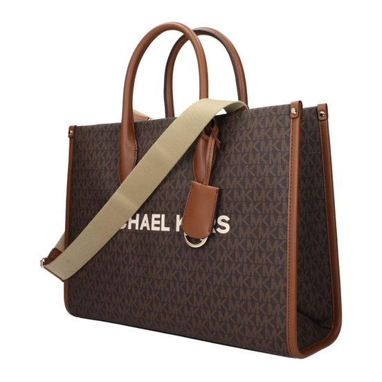 Michael Kors Brown Fabric Handbag