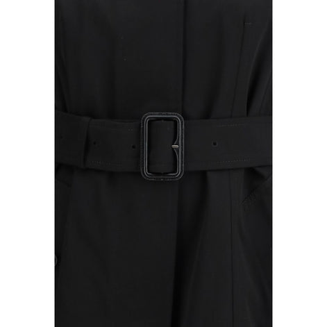 Burberry Black Cotton Trench Coat