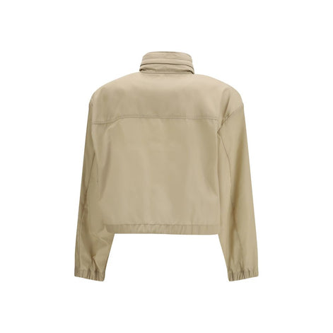 Prada Beige Recycled Polyamide Shell Jacket