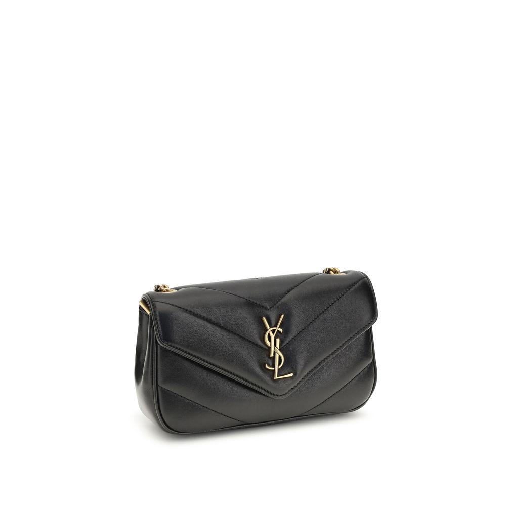 Saint Laurent LouLou mini Black Lamb Shoulder Bag
