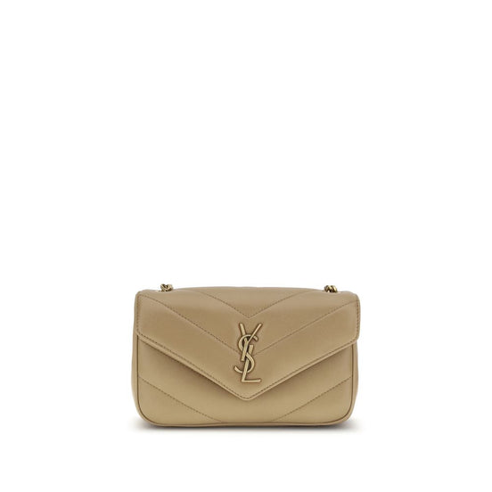 Saint Laurent LouLou mini Beige Lamb Shoulder Bag