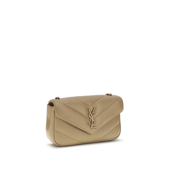 Saint Laurent LouLou mini Beige Lamb Shoulder Bag