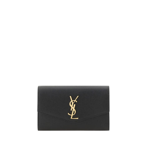Saint Laurent Black Calf Leather Bos Taurus Shoulder Bag