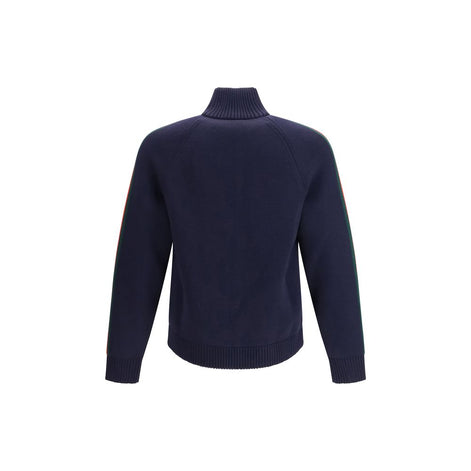 Gucci Blue Wool Full-Length Jacket