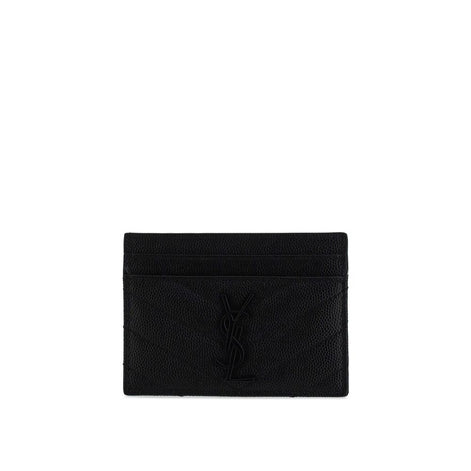 Saint Laurent Black Calf Leather Bos Taurus Wallet