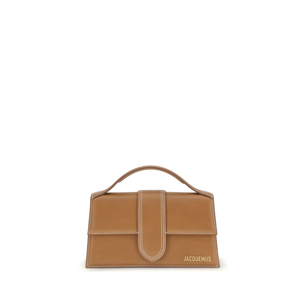 Jacquemus large Bambino Brown Leather Handbag