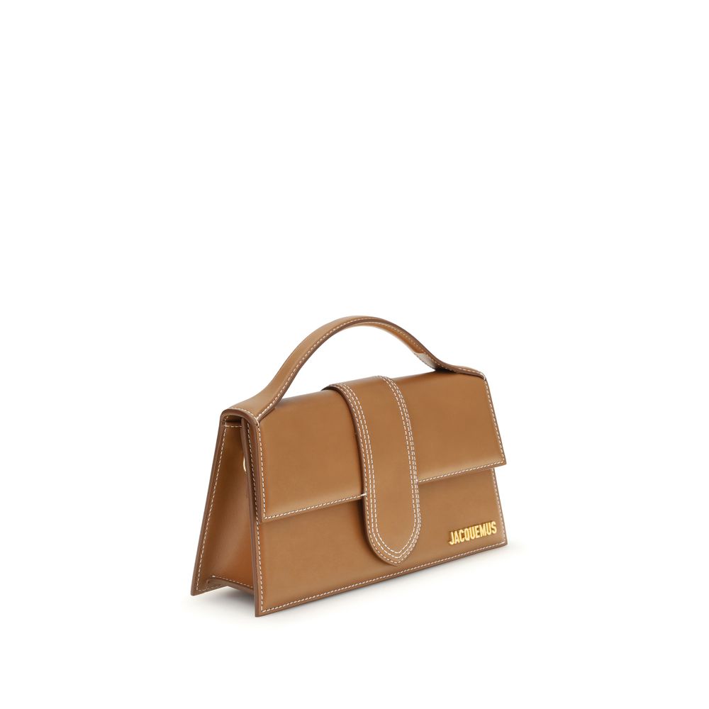 Jacquemus large Bambino Brown Leather Handbag