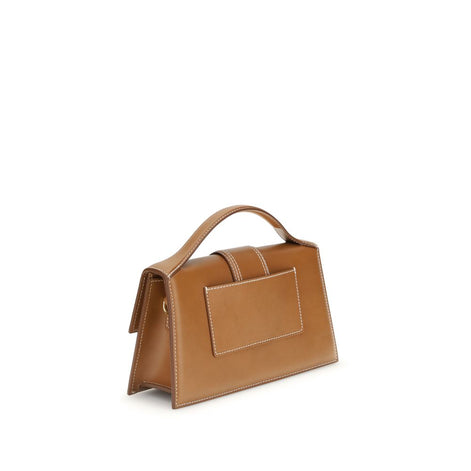 Jacquemus large Bambino Brown Leather Handbag