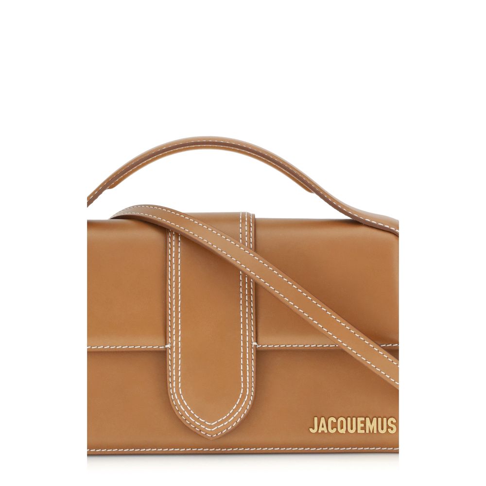 Jacquemus large Bambino Brown Leather Handbag