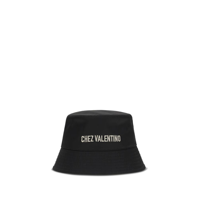 Valentino Garavani Black Cotton Bucket Hat