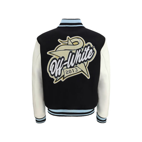 Off-White Black Wool Bomber