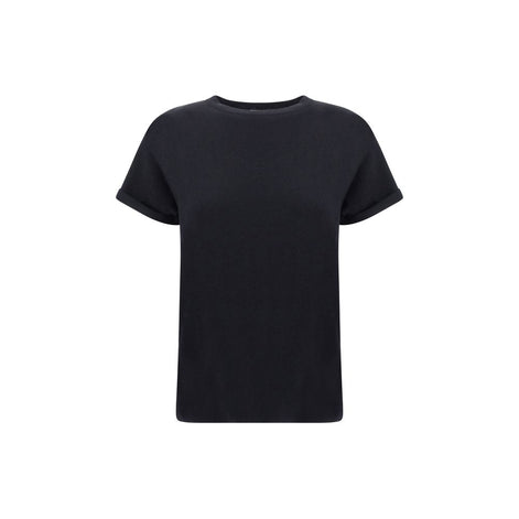 Brunello Cucinelli Black Nylon T-Shirt