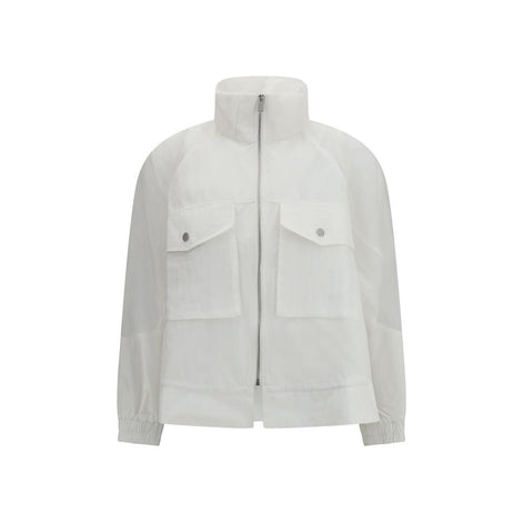 PINKO White Polyester Shell Jacket