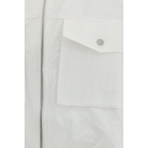PINKO White Polyester Shell Jacket