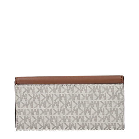 Michael Kors Beige Fabric Wallet