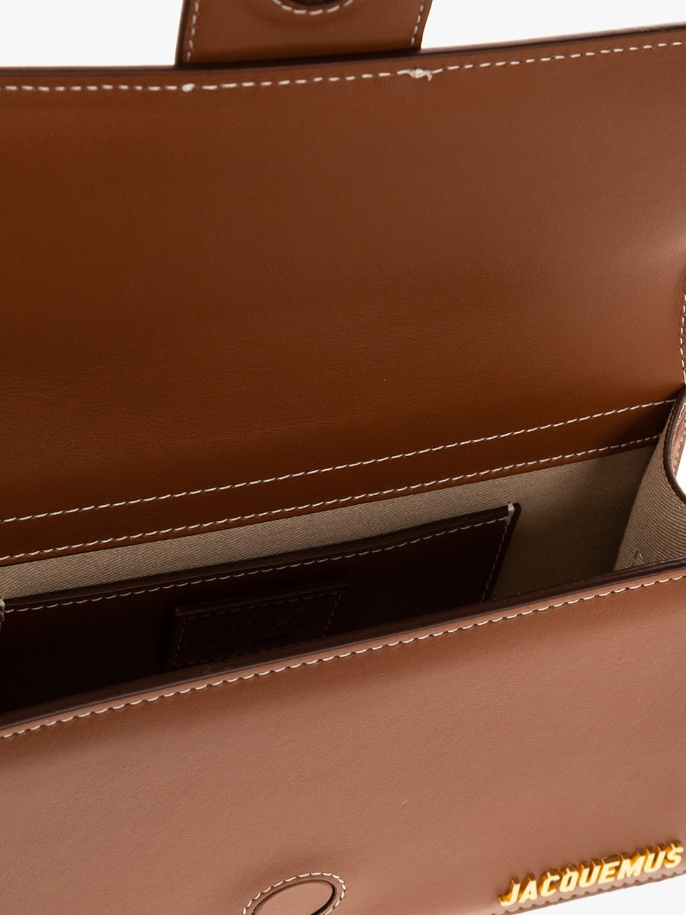 Jacquemus large Bambino Light Brown Leather Handbag