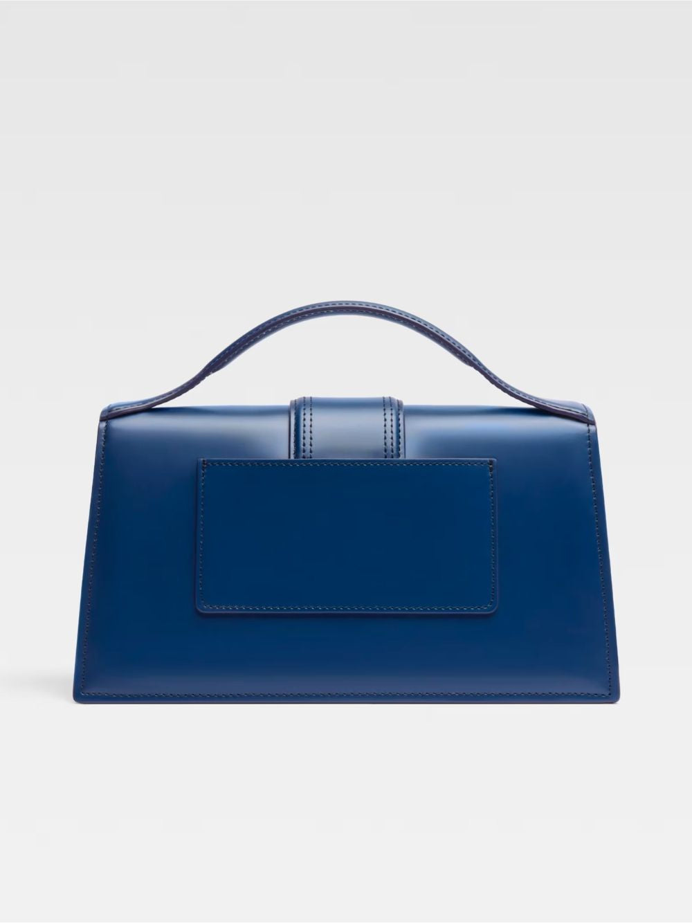 Jacquemus large Bambino Dark NavyLeather Handbag