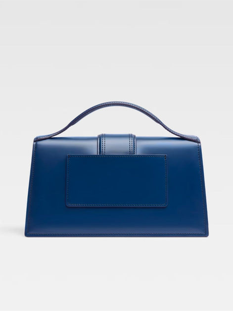Jacquemus large Bambino Dark NavyLeather Handbag