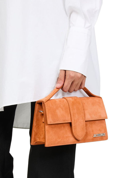 Jacquemus large Bambino Terracotta Leather Handbag