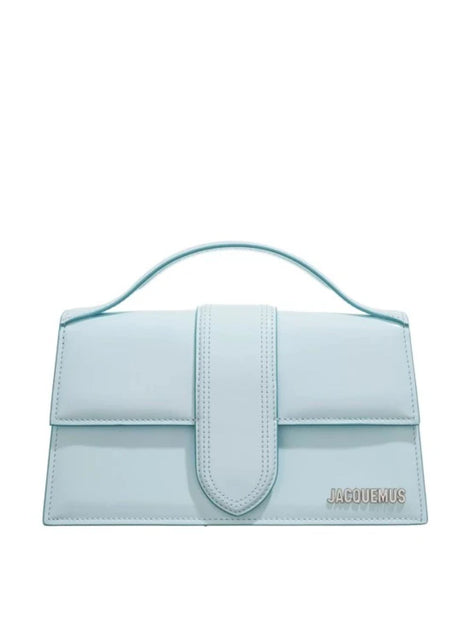 Jacquemus Pale blue Leather Le Grand Bambino Handbag
