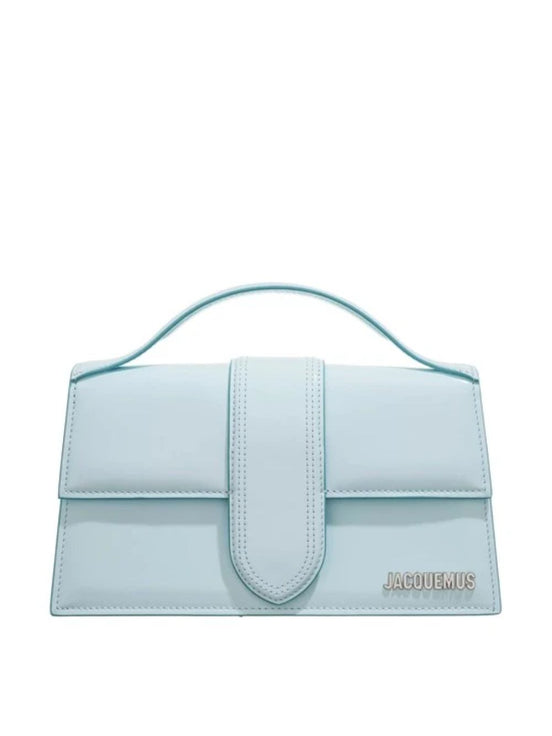 Jacquemus Pale blue Leather Le Grand Bambino Handbag