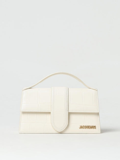Jacquemus large Bambino Ivory Cocco Handbag