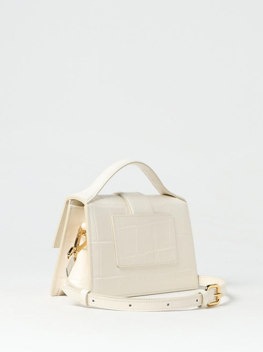 Jacquemus large Bambino Ivory Cocco Handbag