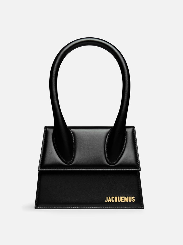 Jacquemus Chiquito medium Black Leather Handbag