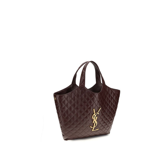 Saint Laurent Icare Bordeaux Lamb Shoulder Bag