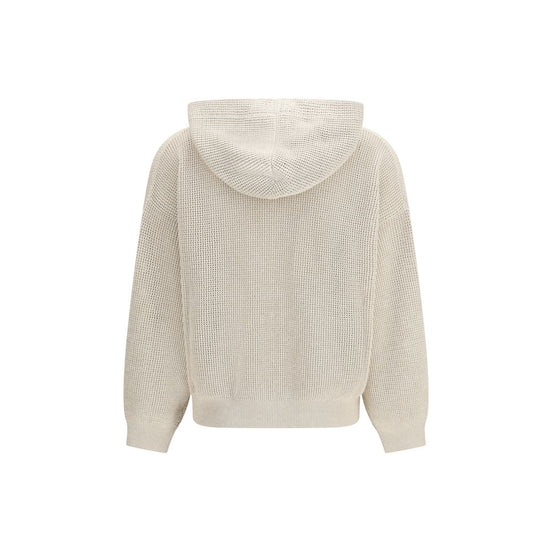 Brunello Cucinelli Beige Cotton Hoodie