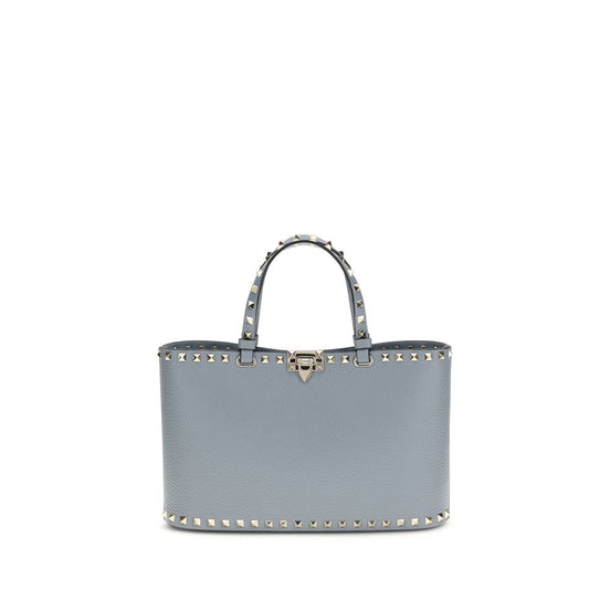 Valentino Garavani Rockstud small Tote Blue Leather Shoulder Bag