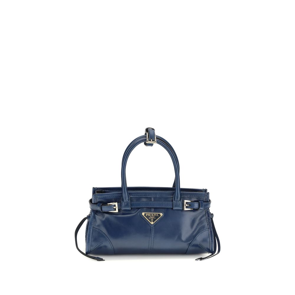 Prada Bonnie mini Blue Leather Handbag